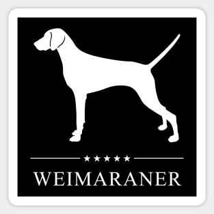 Weimaraner Dog White Silhouette Sticker